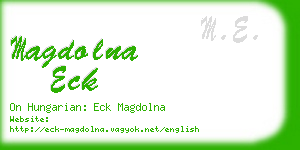 magdolna eck business card
